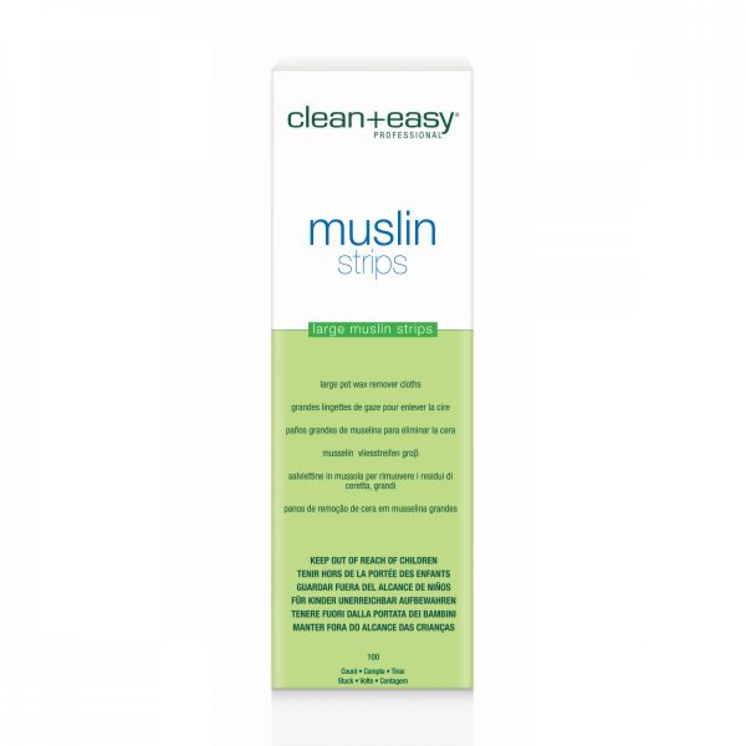 clean+easy Muslin Epilating stripes large