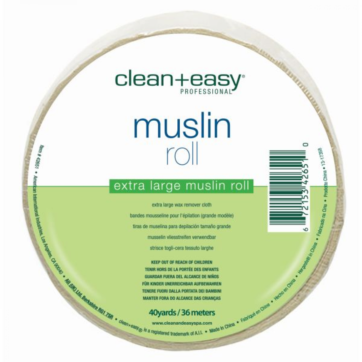 clean+easy Natural Cotton Roll 36m